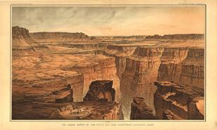 Grand Canyon at Foot of Toroweap, AZ (ART MAP)