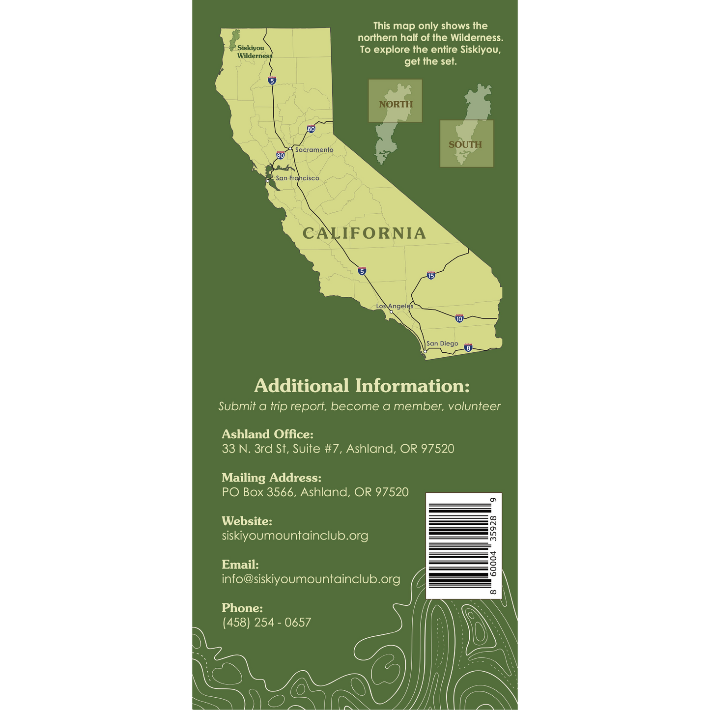 Siskiyou Wilderness North Map