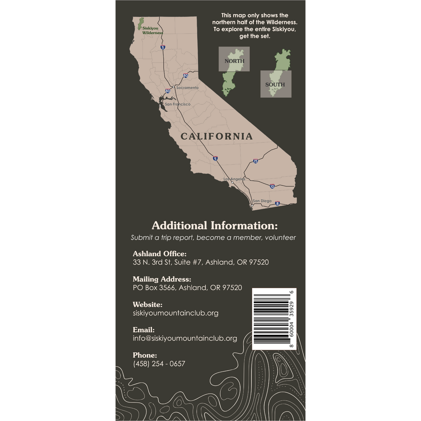 Siskiyou Wilderness South Map