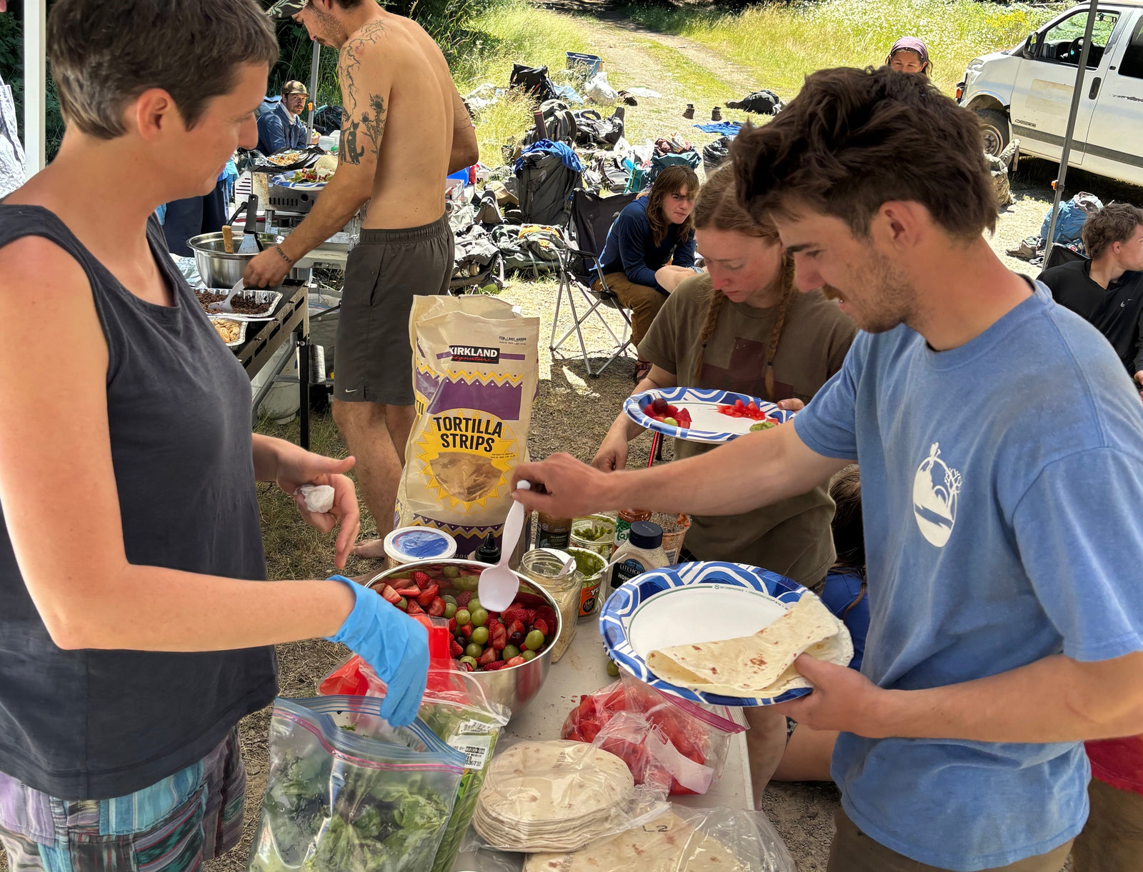 Volunteers Resupply Crew after Nine Days in the Wilderness