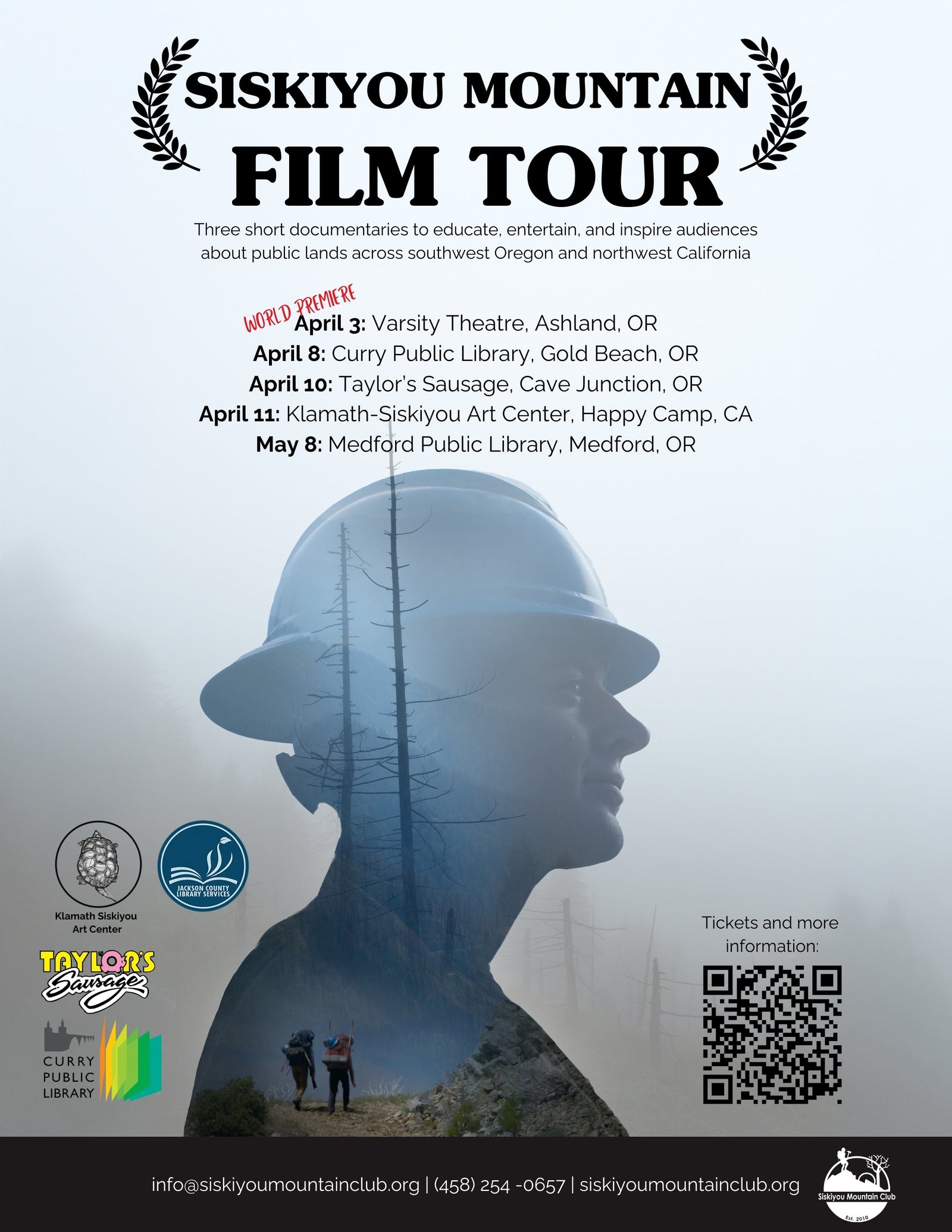 Siskiyou Film Tour Premiere: Tickets $20
