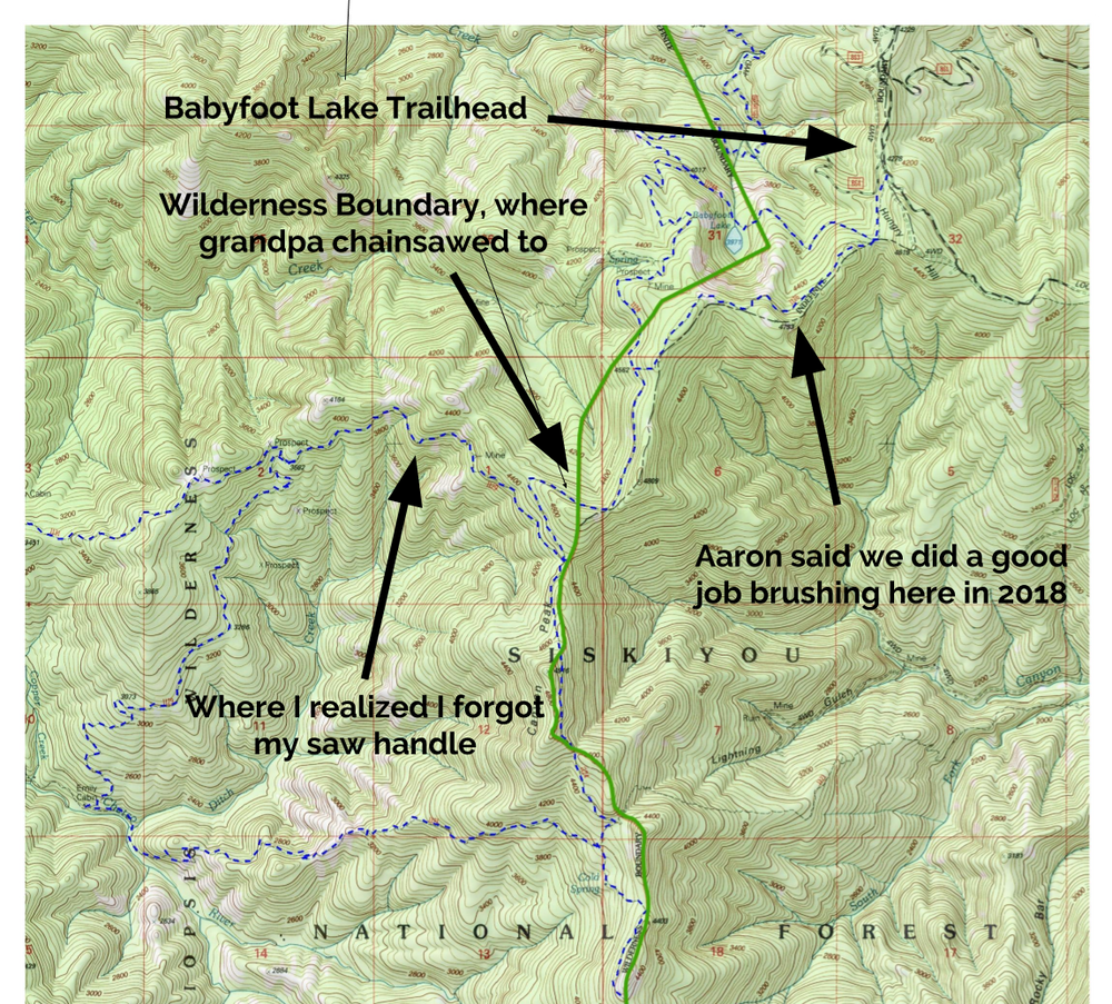 Lessons learned on the Emily Cabin, Kalmiopsis Rim Trail