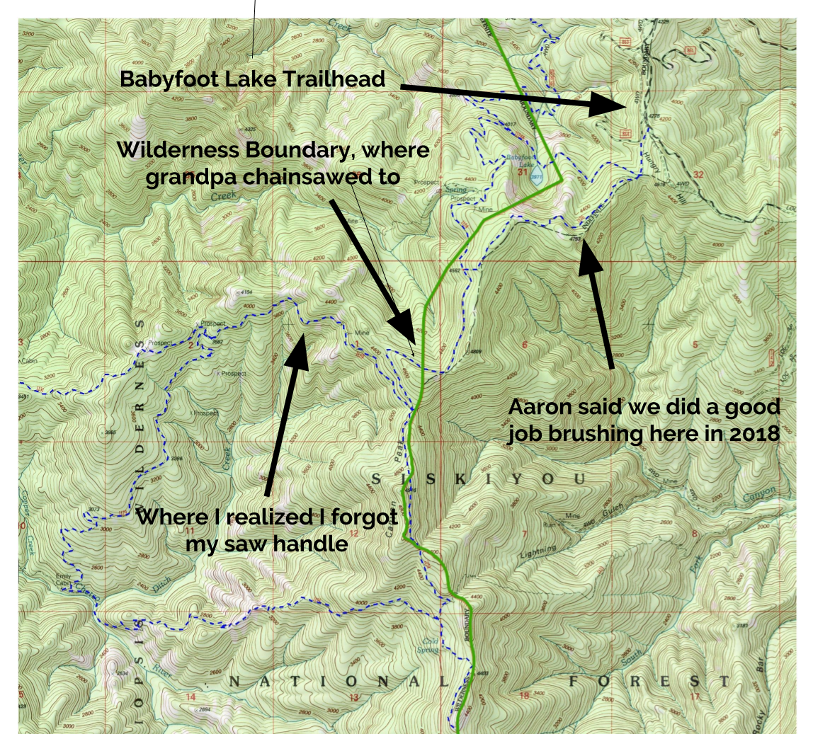 Lessons learned on the Emily Cabin, Kalmiopsis Rim Trail