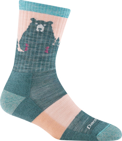 Women's Bear Town Micro Crew Lightweight Hiking Socks