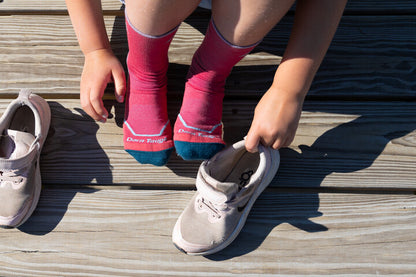 Kids Light Hiker Jr. Micro Crew Lightweight with Cushion - Raspberry