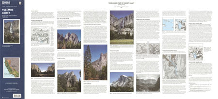 Yosemite Valley in Yosemite National Park ART MAP