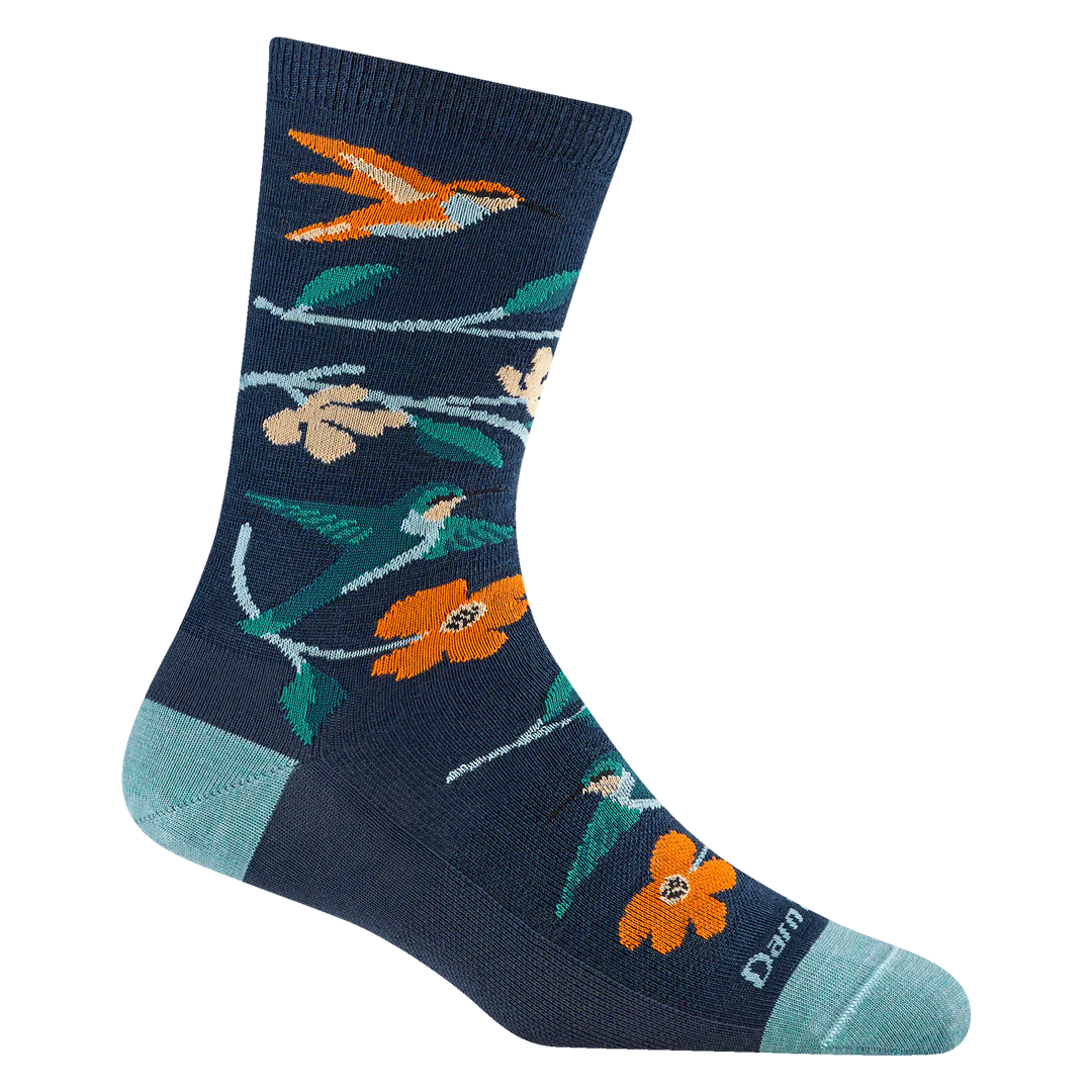 Women's Birds of a Feather Crew Lightweight Lifestyle Sock 6121 Midnight