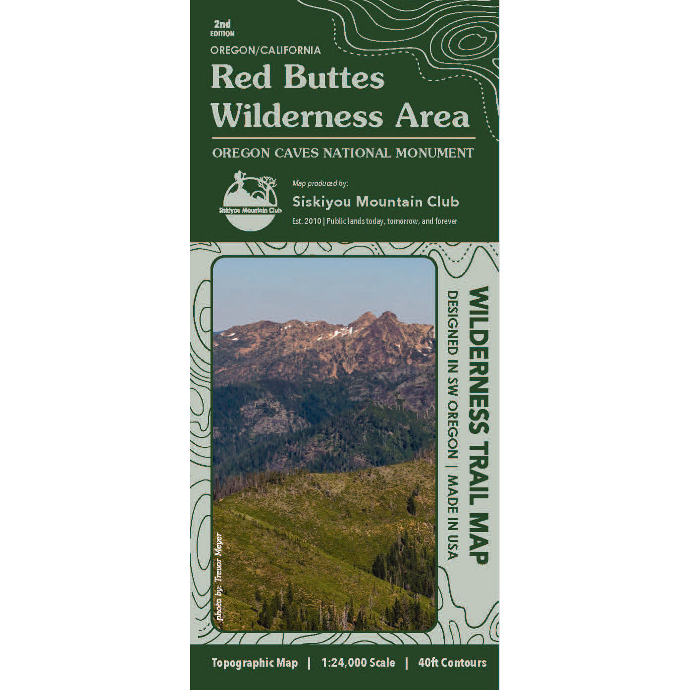 Red Buttes Wilderness Map Revised Edition