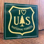 I 💚 US National Forests sticker