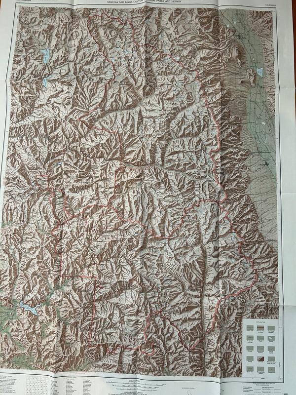 SEQUOIA &amp; KINGS CANYON National Parks &amp; Vicinity, CA - MAP – Siskiyou Mountain Club