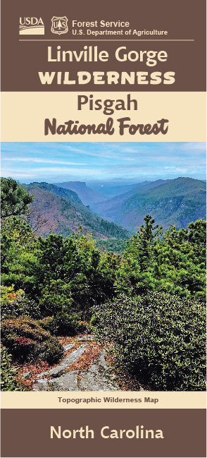 Linville Gorge Wilderness and Pisgah National Forest (North Carolina) MAP