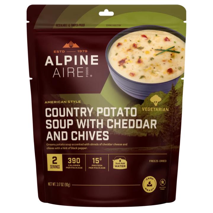 Country Potato Soup with Cheddar and Chives