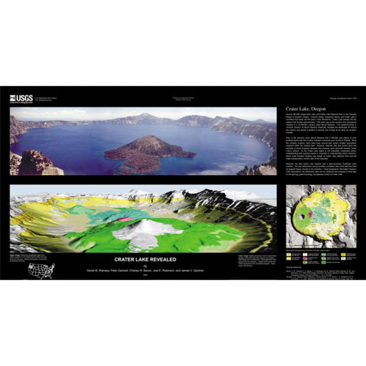 Crater Lake Revealed - MAP