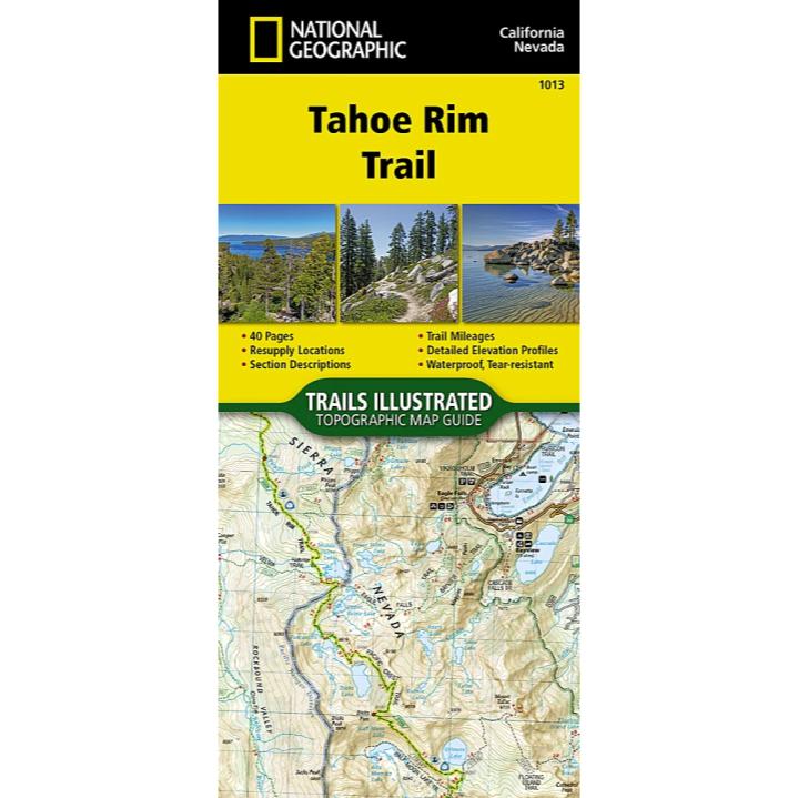Tahoe Rim Trail Topographic Map Guide