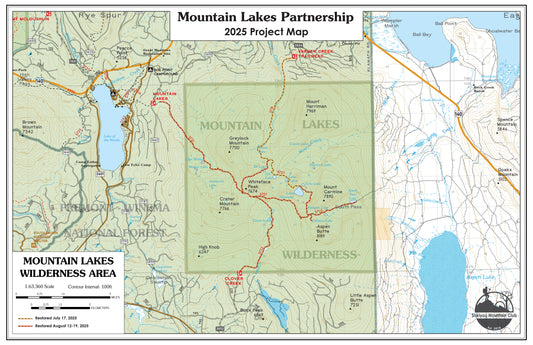 11x17 Mountain Lakes Field Map, Geo-Referenced PDF
