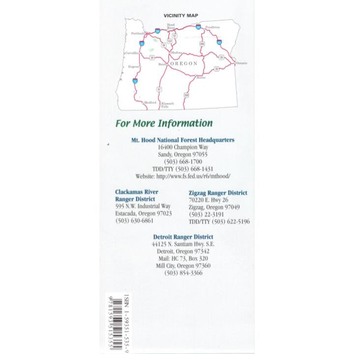 Salmon-Huckleberry, Bull of the Woods & Opal Creek Wilderness Areas Map