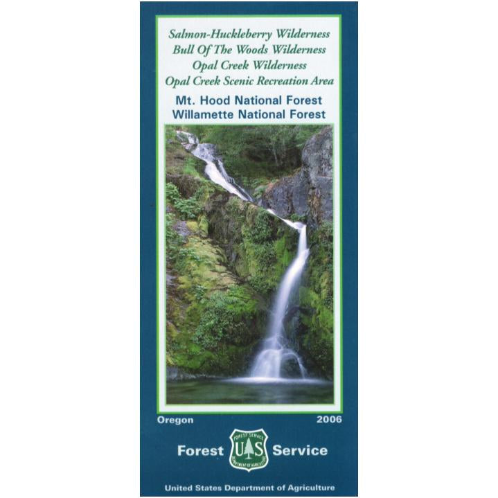 Salmon-Huckleberry, Bull of the Woods & Opal Creek Wilderness Areas Map