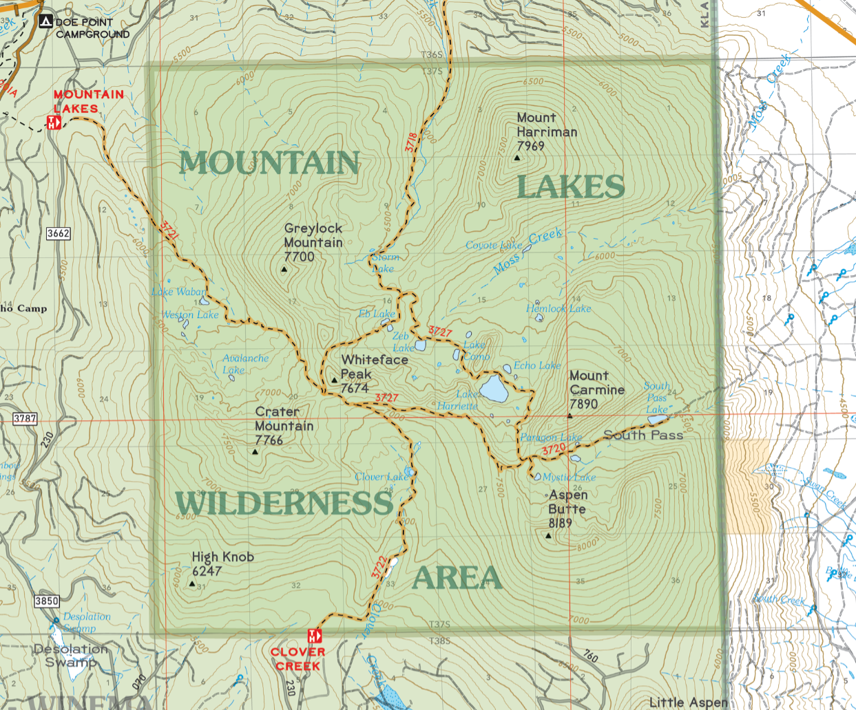 Mountain Lakes Project Map - DIGITAL