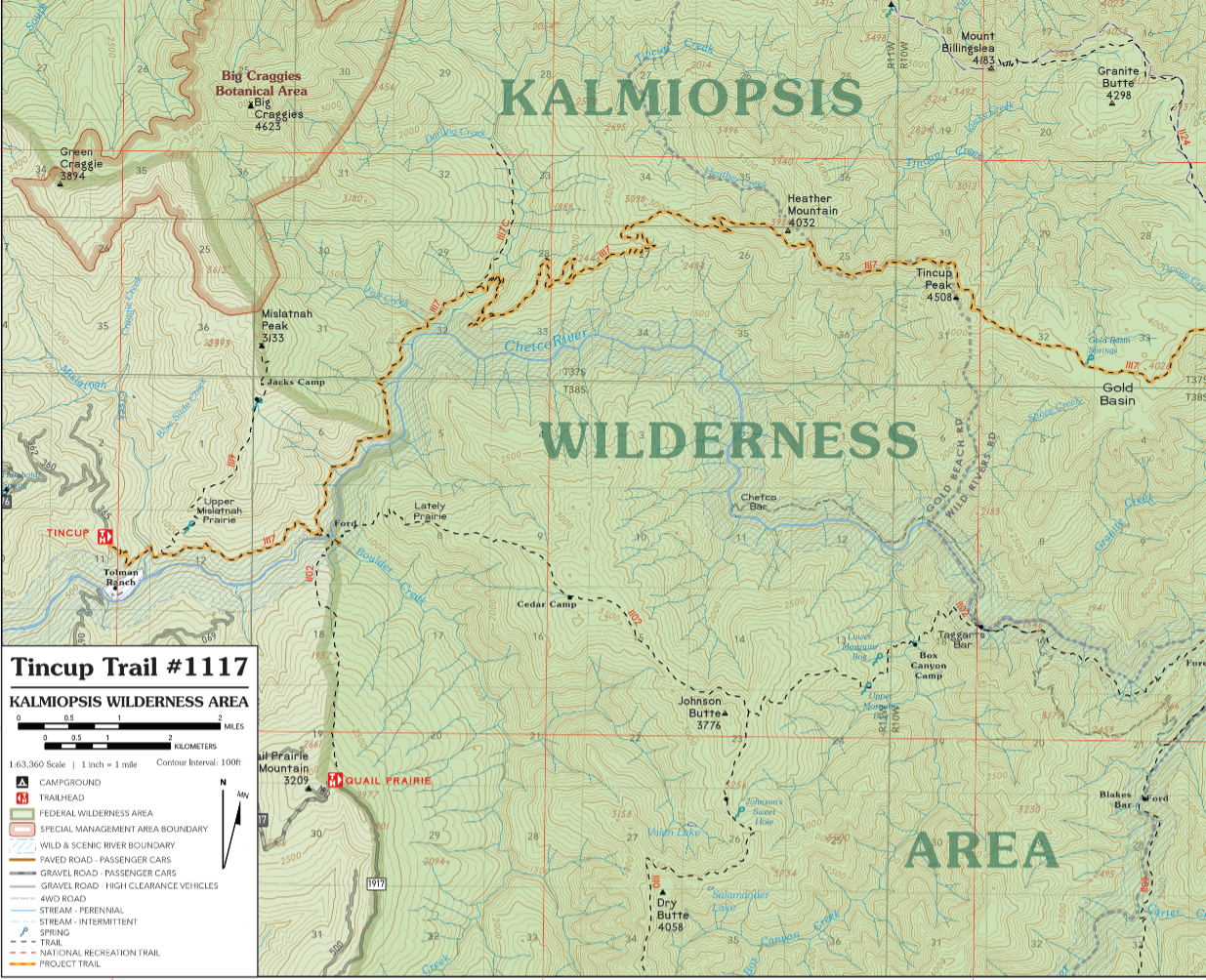 Tincup Trail Project Map - PRINT