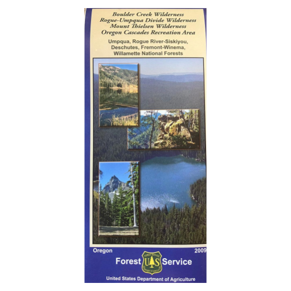 Boulder Creek, Rogue-Umpqua Divide, Mt. Thielsen Wilderness Areas and Oregon Cascade Recreation Area