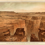 Grand Canyon at Foot of Toroweap, AZ (ART MAP)