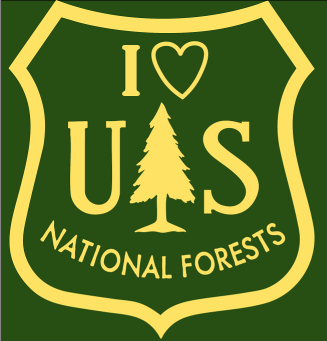 I 💚 US National Forests sticker