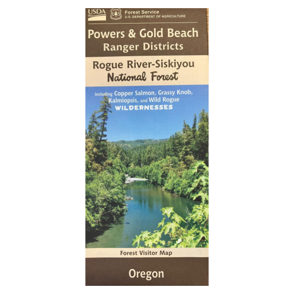 Powers & Gold Beach Ranger Districts Map