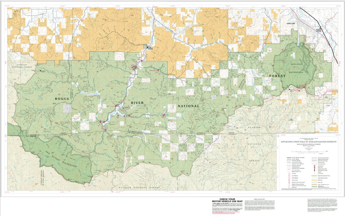 Siskiyou Mountains Ranger District Map
